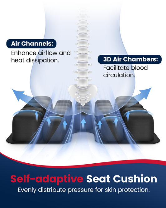 ADERI Airbag Seat Cushion with Ventilation Channels