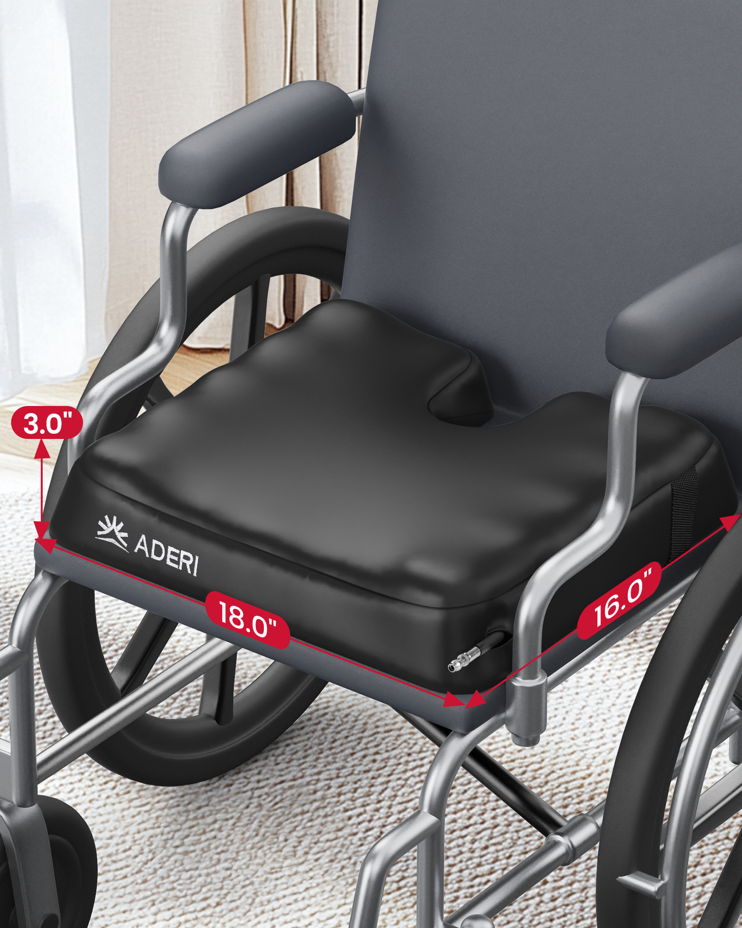 ADERI Airbag Seat Cushion with Ventilation Channels