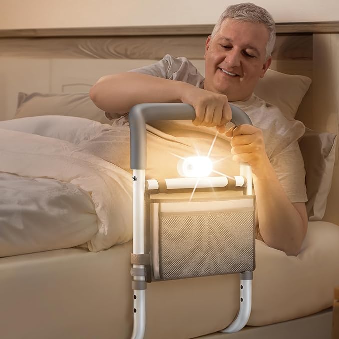 ADERI Adjustable Bed Rails for Elderly Adults Safety